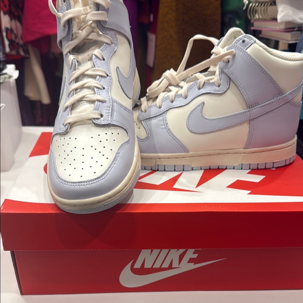 Nike Women's Sneakers in Light Blue and White